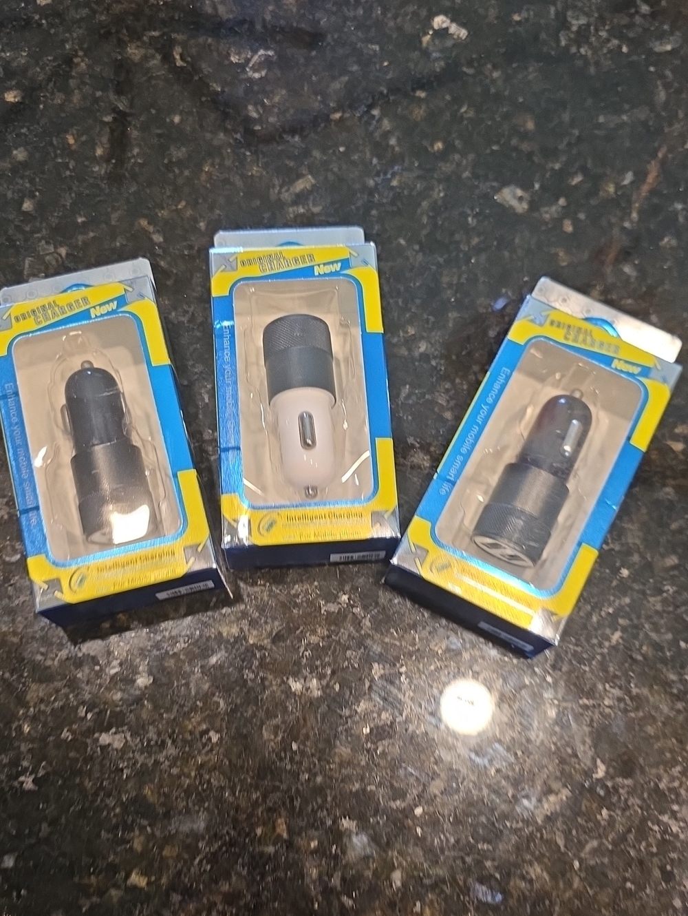 Dual USB Car Charger in Black and White - Reliable Vehicle Charging
